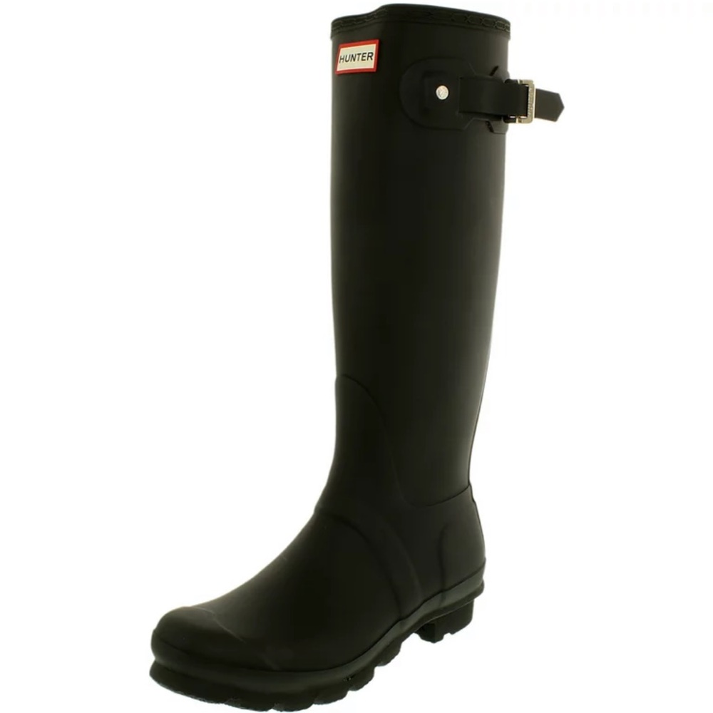 Hunter Tall Black Matte Boots